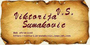 Viktorija Šumaković vizit kartica